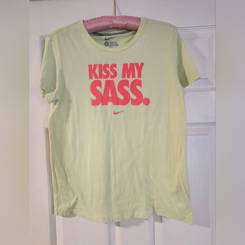 Nike KISS MY SASS Women's Short Sleeve T-shirt Large